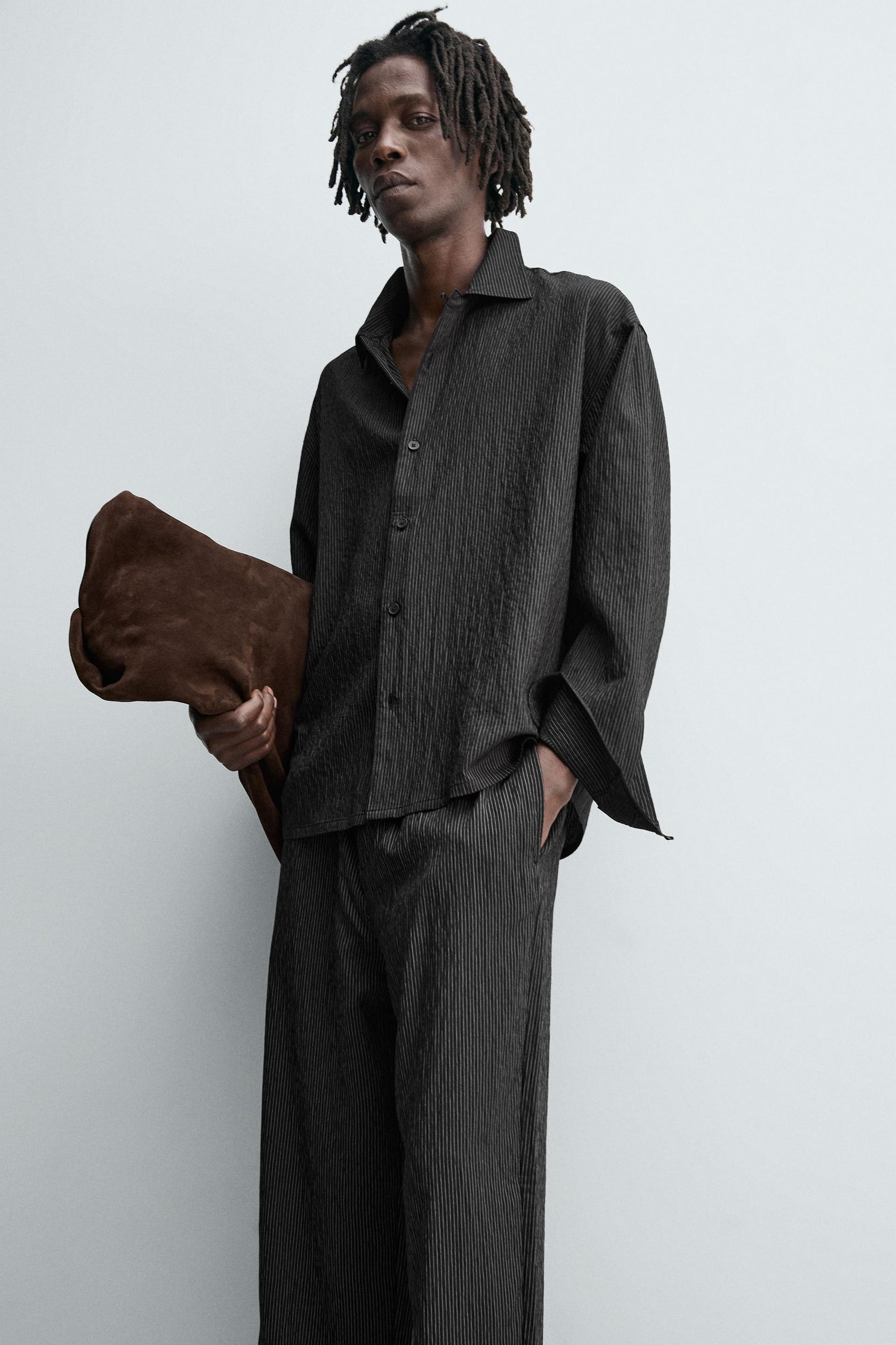 STRIPED FLOWING SHIRT - Image 5