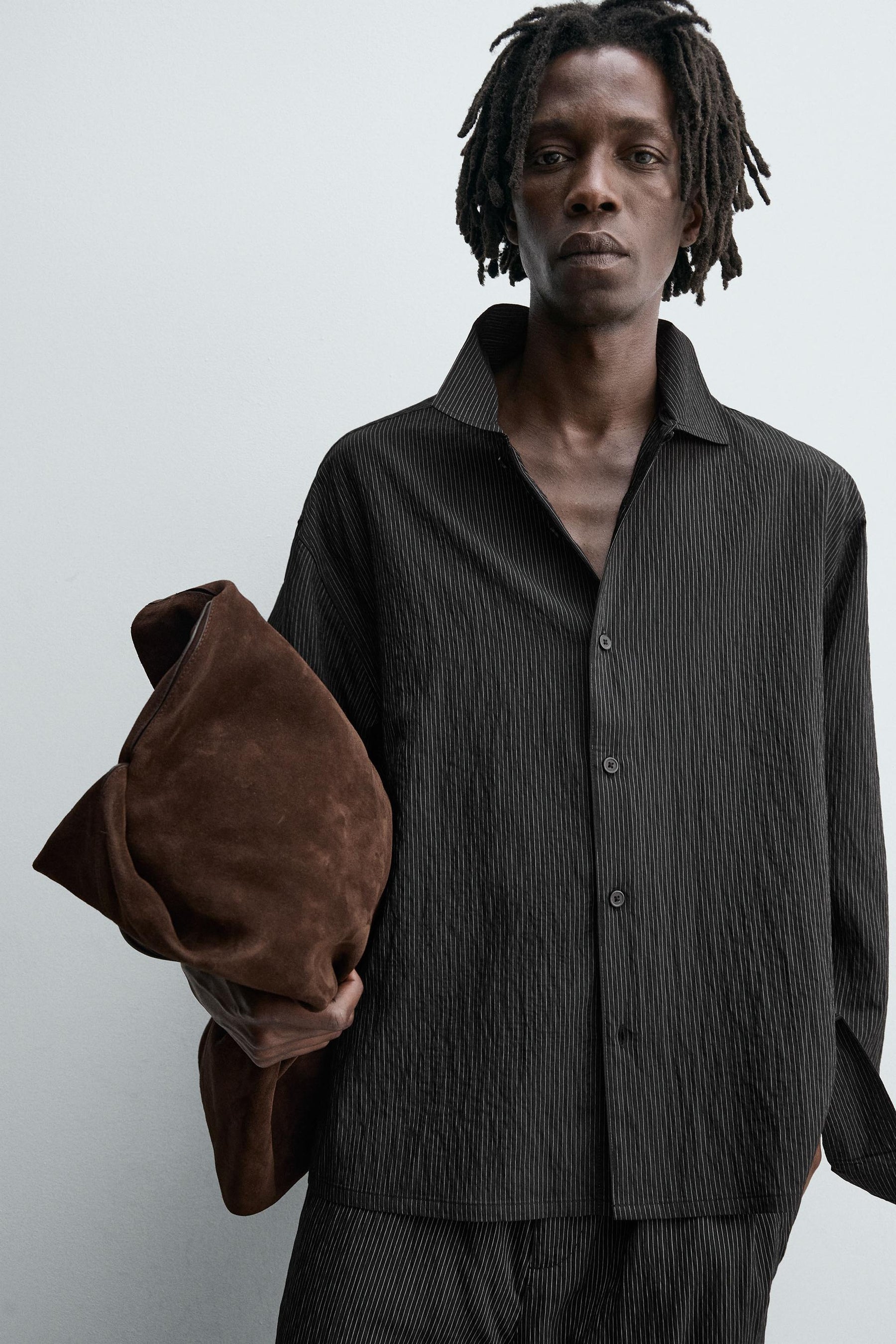 STRIPED FLOWING SHIRT - Image 7