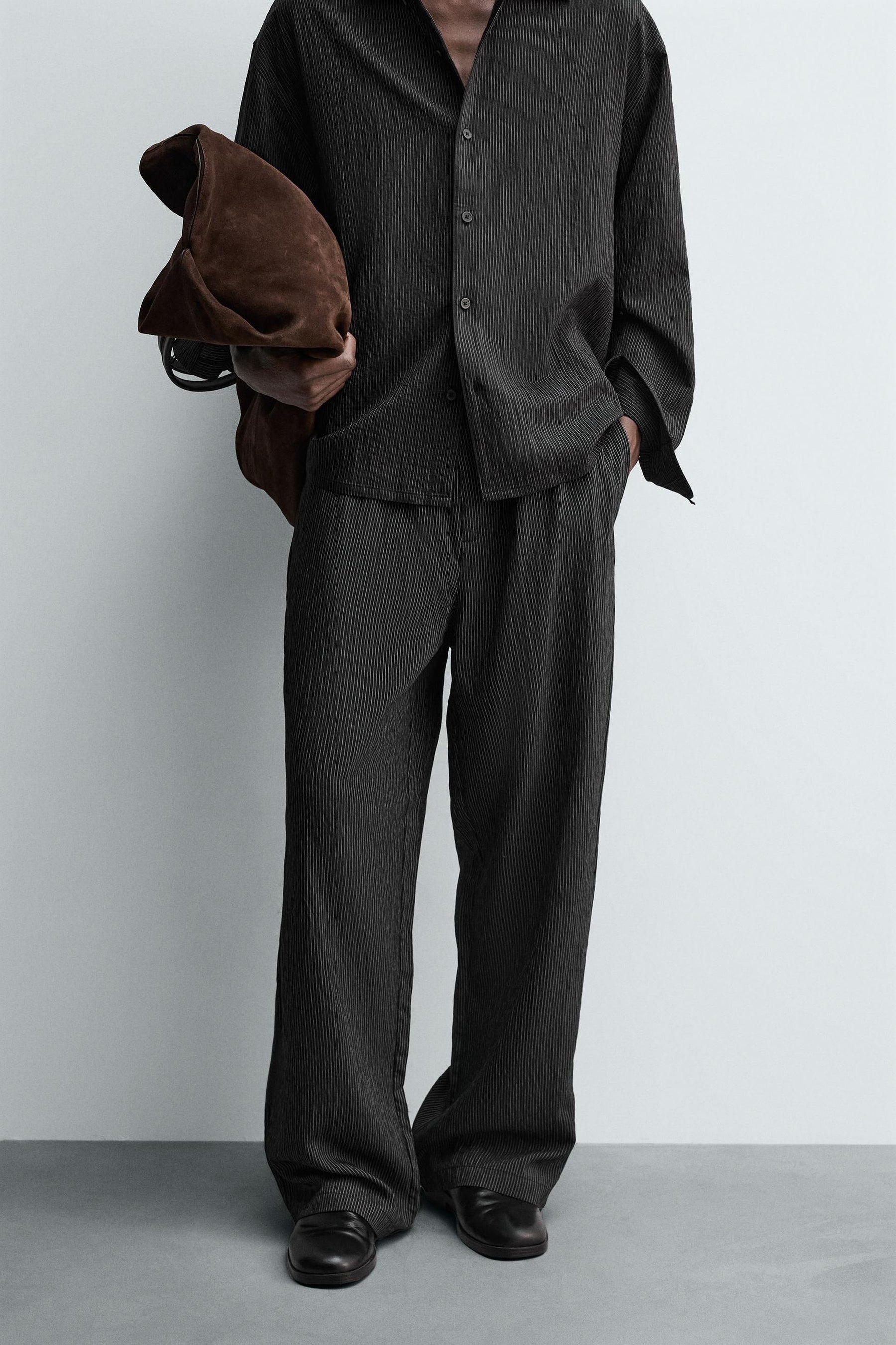 STRIPED FLOWING TROUSERS - Image 2