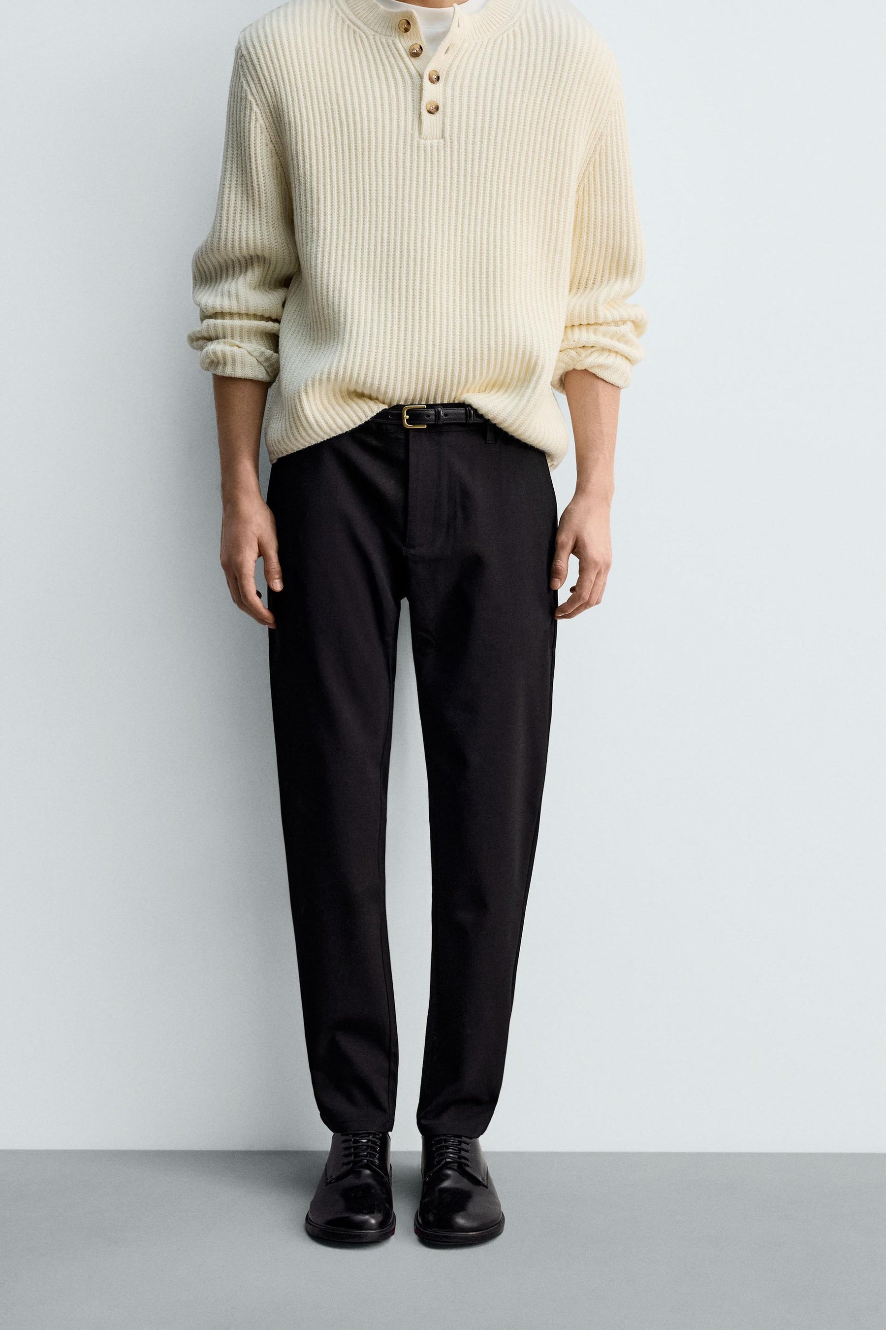 SLIM FIT COMFORT TROUSERS - Image 2