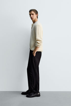 SLIM FIT COMFORT TROUSERS - Image 4