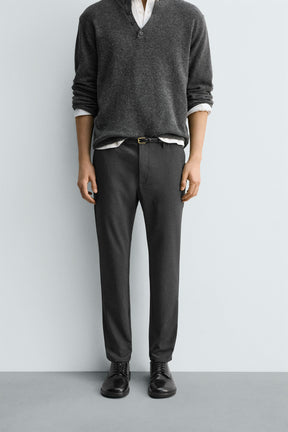 SLIM FIT COMFORT TROUSERS - Image 2
