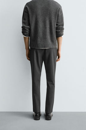 SLIM FIT COMFORT TROUSERS - Image 3