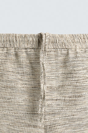 TEXTURED CONTRAST BERMUDA SHORTS - Image 8