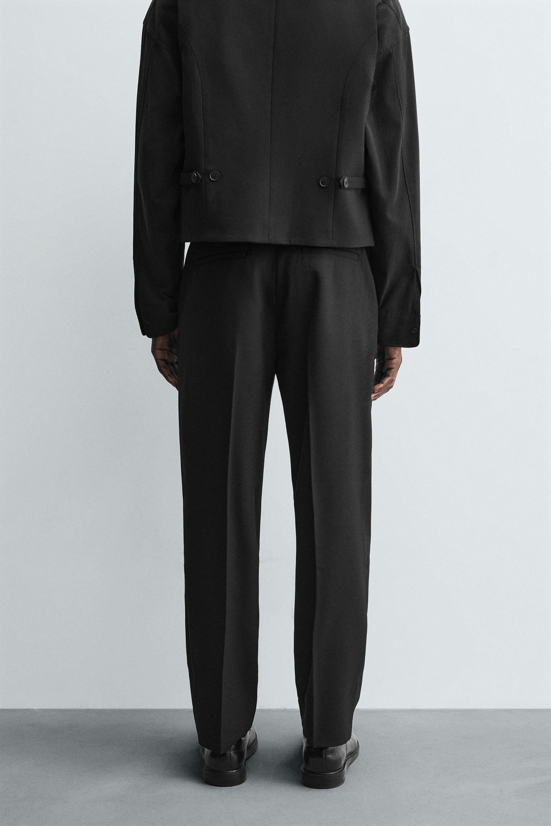TEXTURED SUIT TROUSERS - Image 3