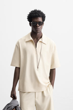 TECHNICAL ZIP-UP POLO SHIRT - Image 2