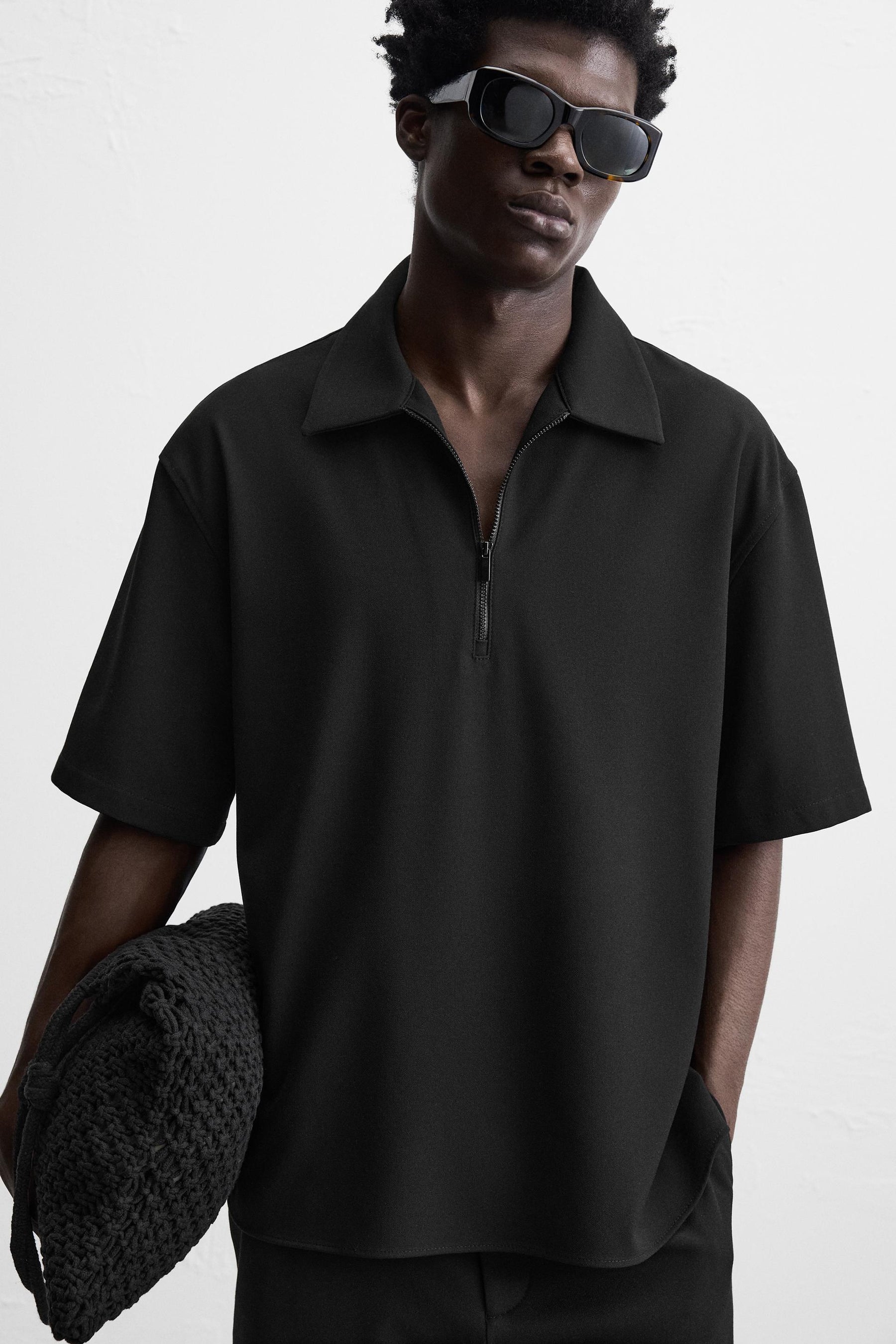 TECHNICAL ZIP-UP POLO SHIRT - Image 5