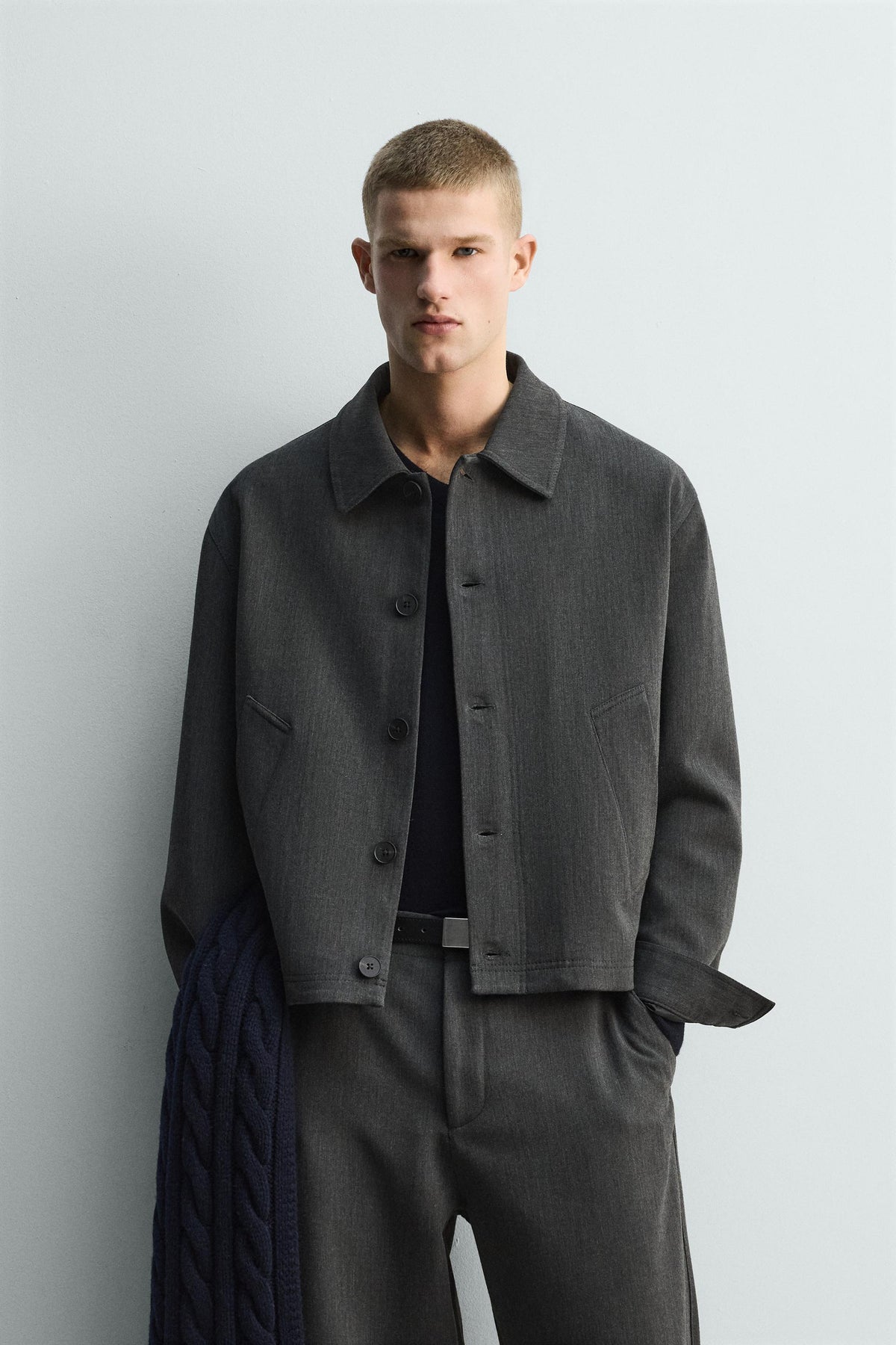 TEXTURED OVERSHIRT - Image 2
