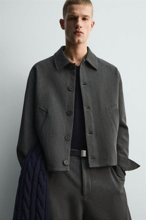 TEXTURED OVERSHIRT - Image 6