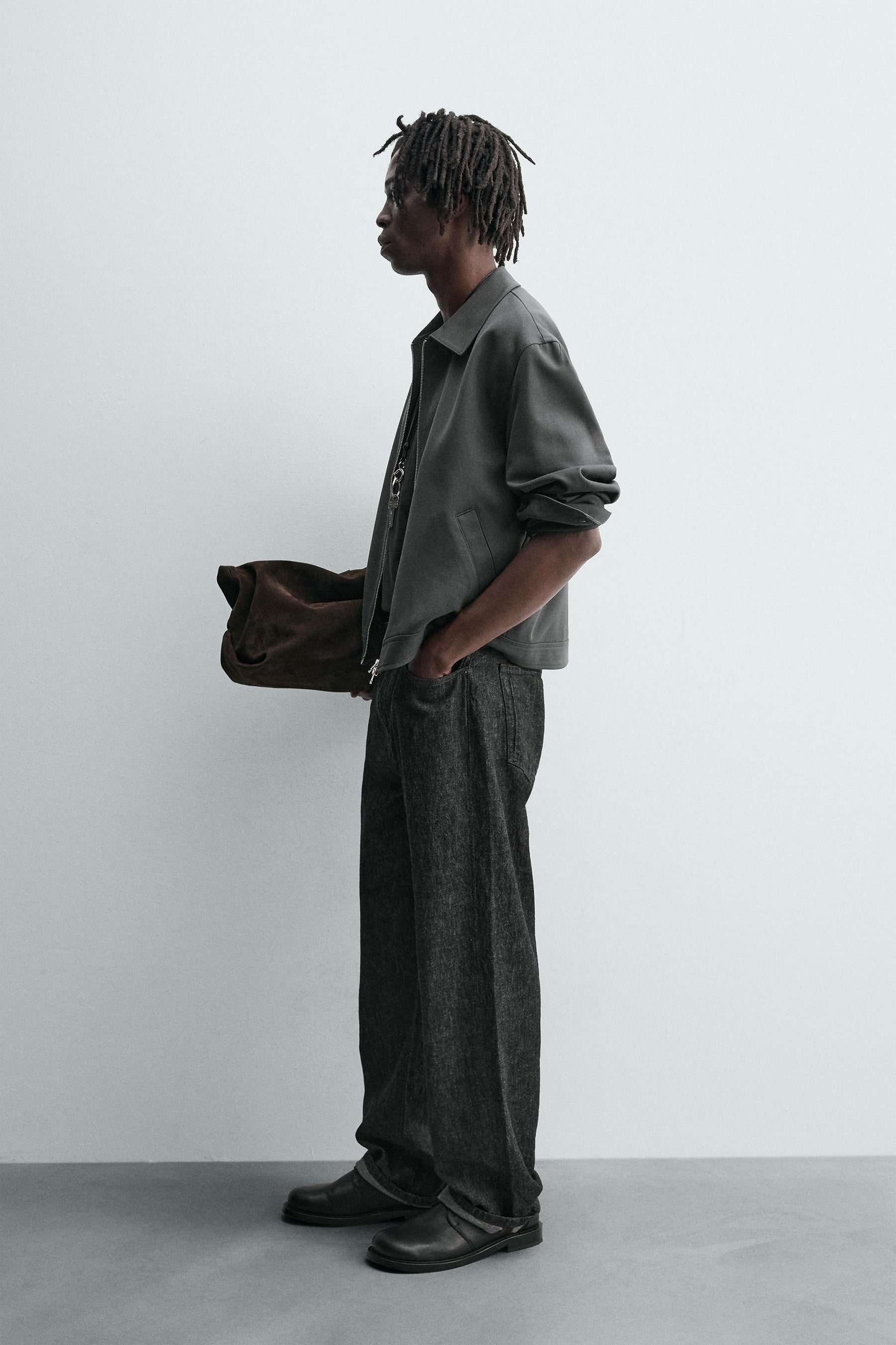 REGULAR FIT ZIP-UP OVERSHIRT - Image 4