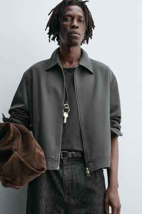 REGULAR FIT ZIP-UP OVERSHIRT - Image 5