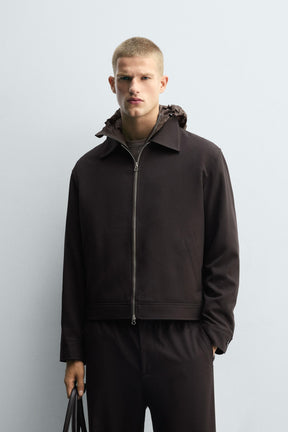 REGULAR FIT ZIP-UP OVERSHIRT - Image 2