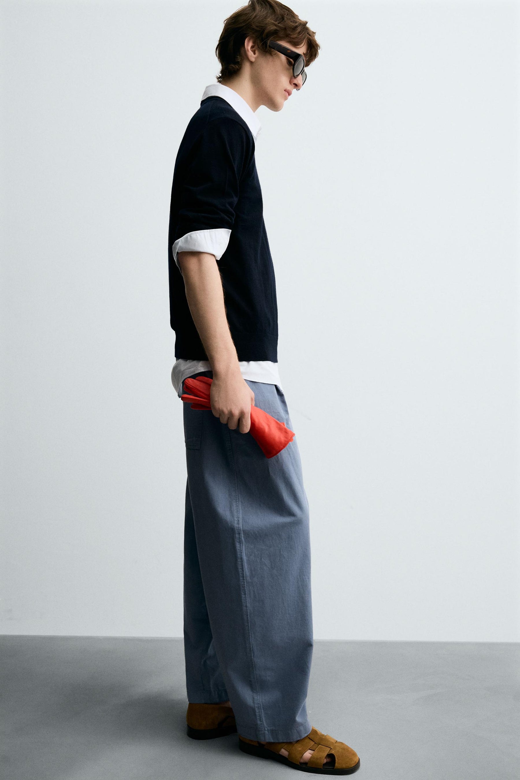 PLEATED BALLOON FIT TROUSERS - Image 5