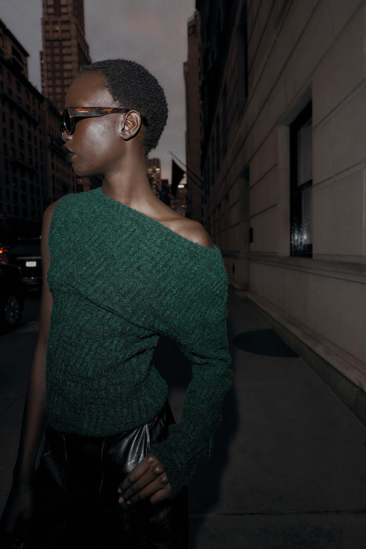 ASYMMETRIC TEXTURED KNIT JUMPER - Image 2