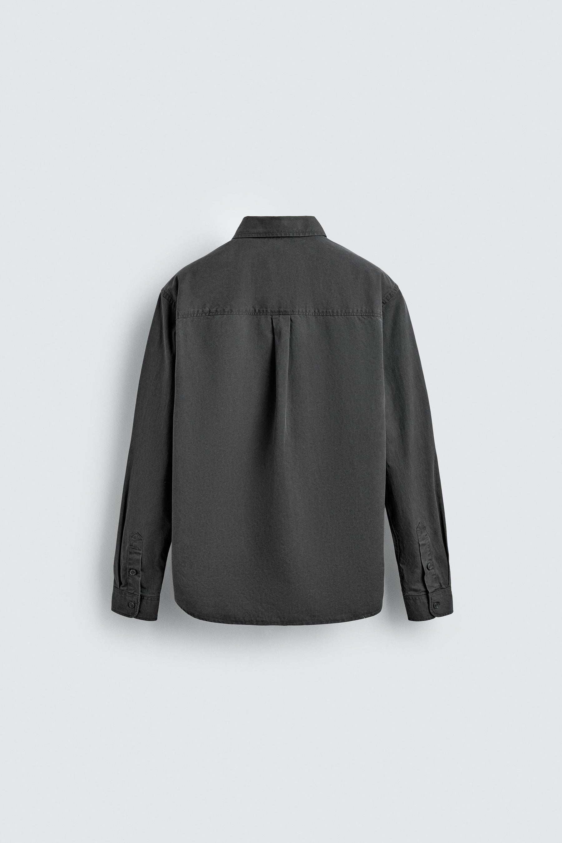 WASHED TWILL TEXTURED SHIRT - Image 6