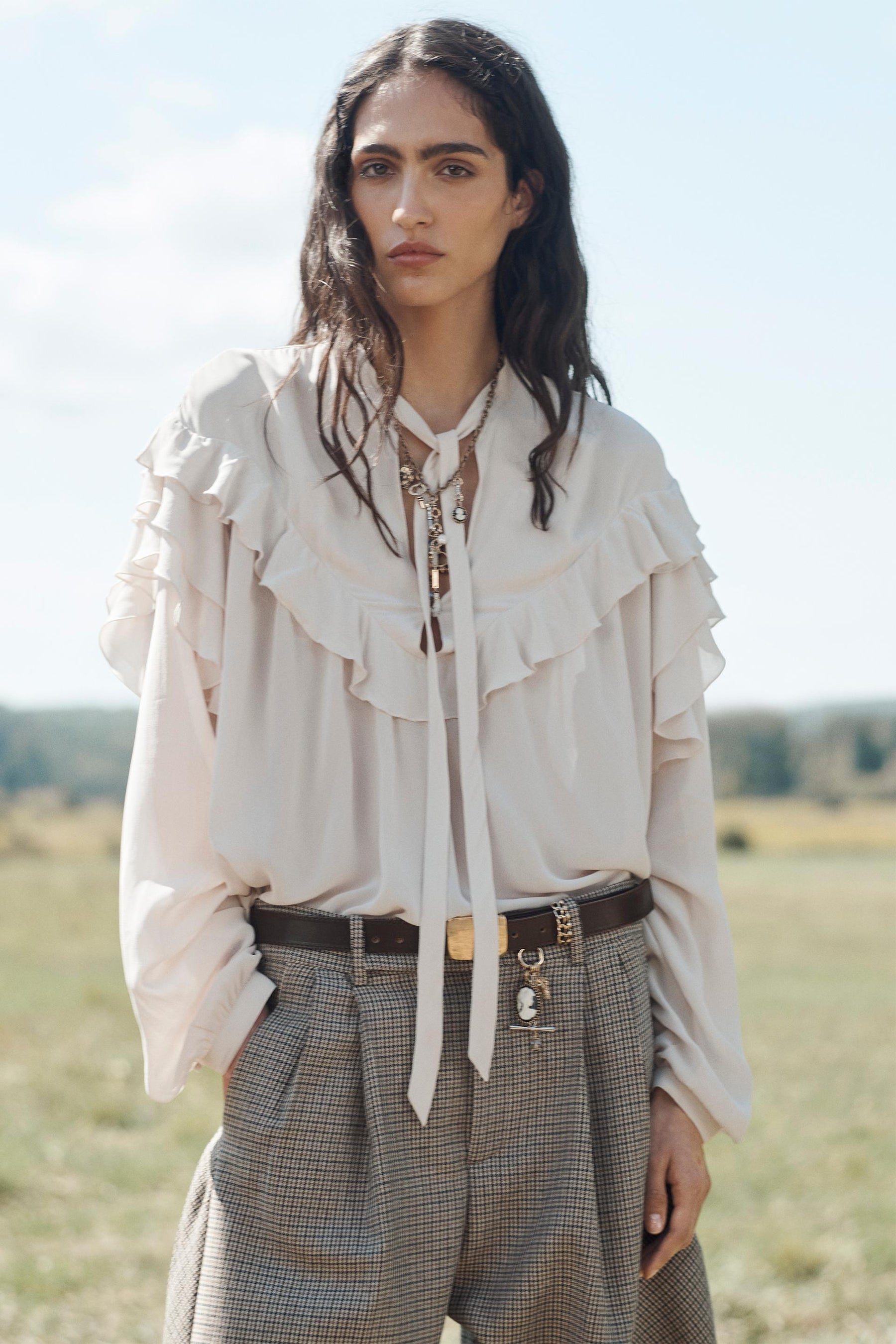 Ruffled Bow Blouse Limited