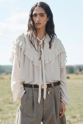 Ruffled Bow Blouse Limited