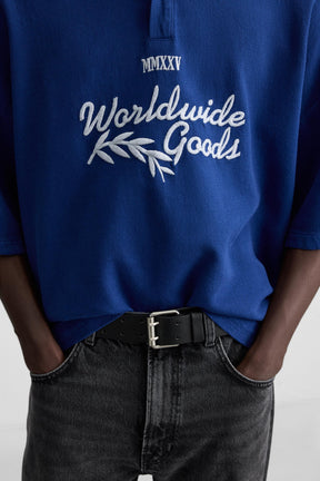 EMBROIDERED TEXT POLO SHIRT - Image 5