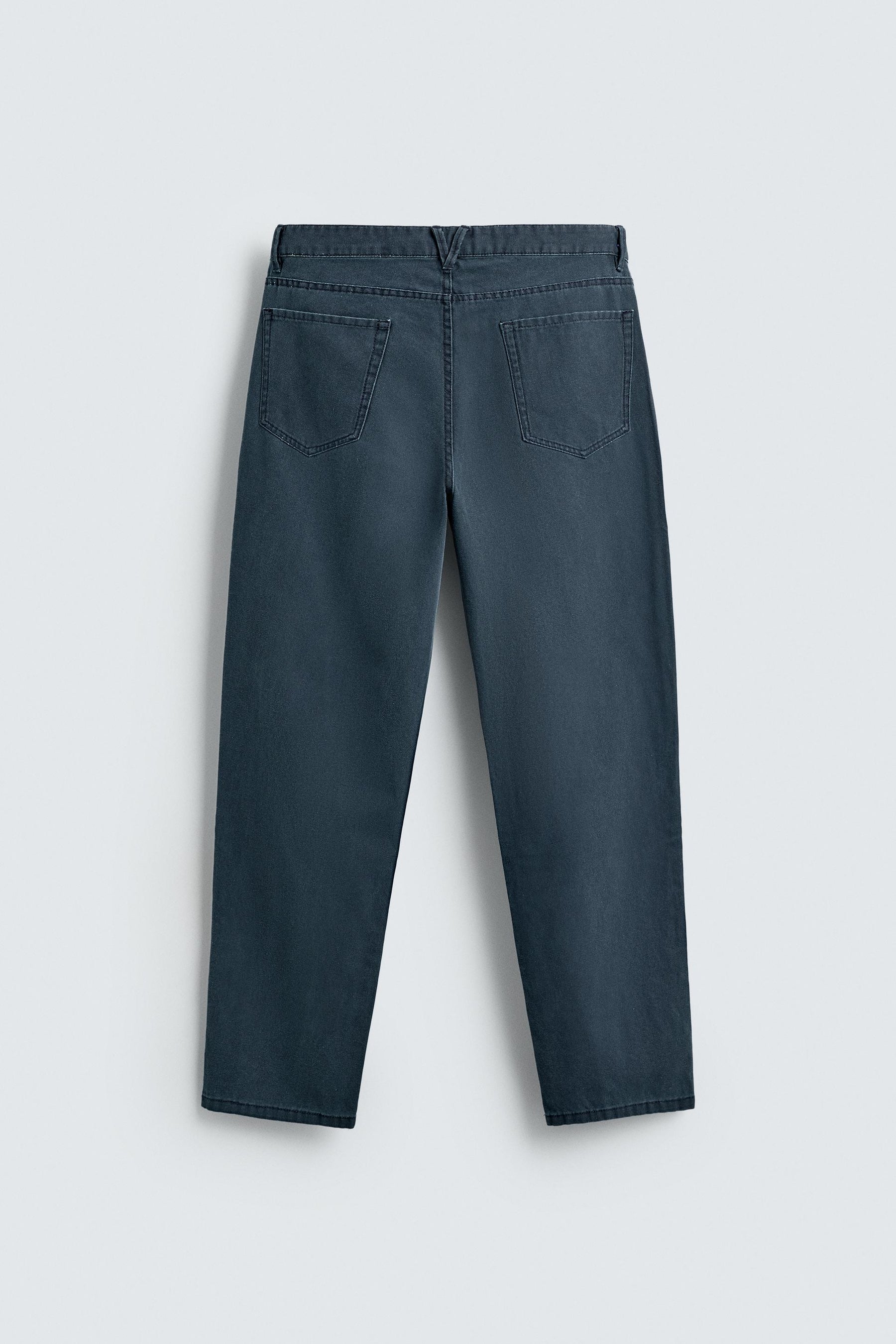 WASHED STRAIGHT-LEG TROUSERS - Image 7