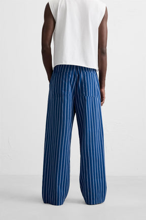 STRIPED RELAXED FIT TROUSERS - Image 3