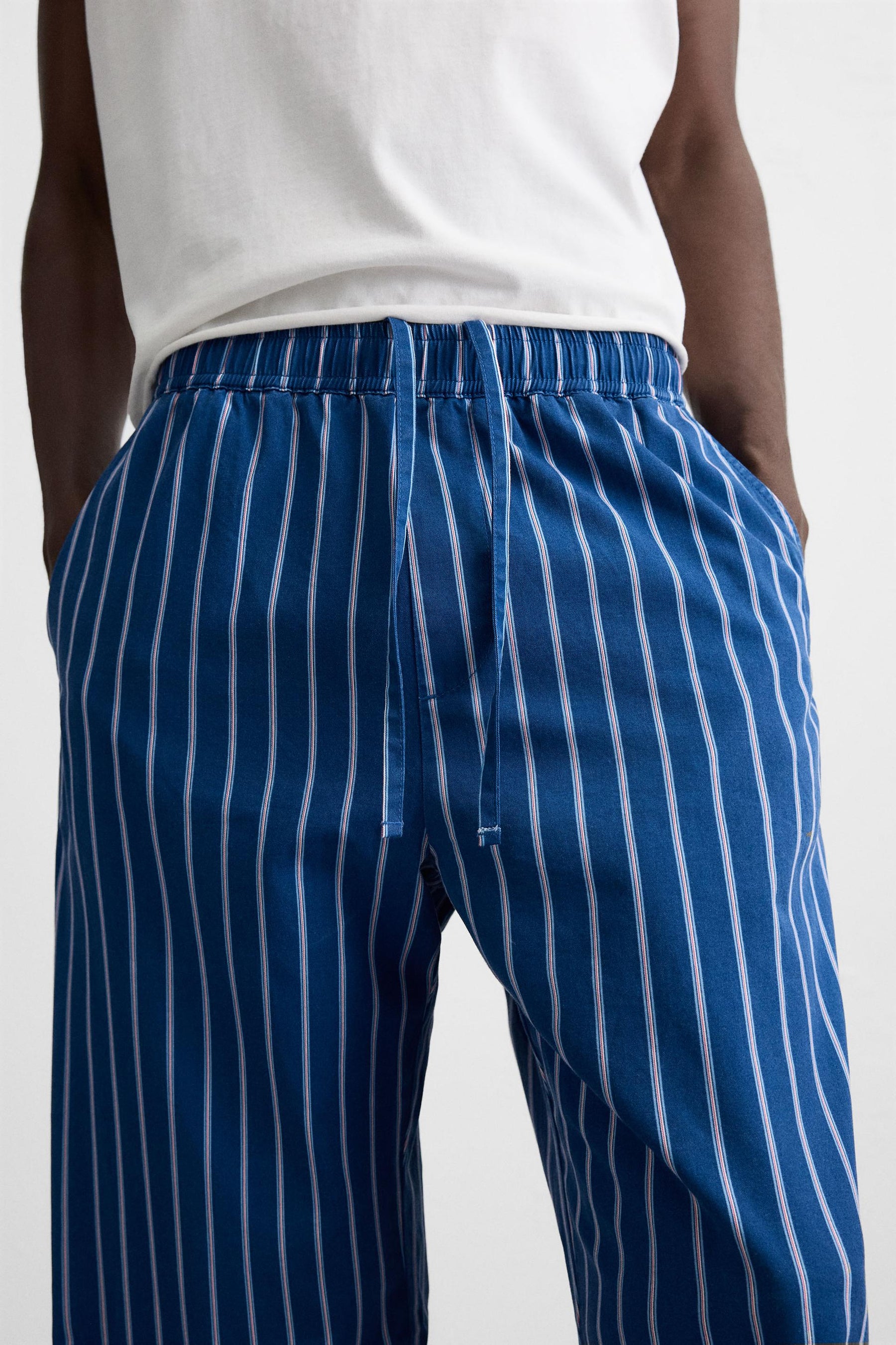 STRIPED RELAXED FIT TROUSERS - Image 6