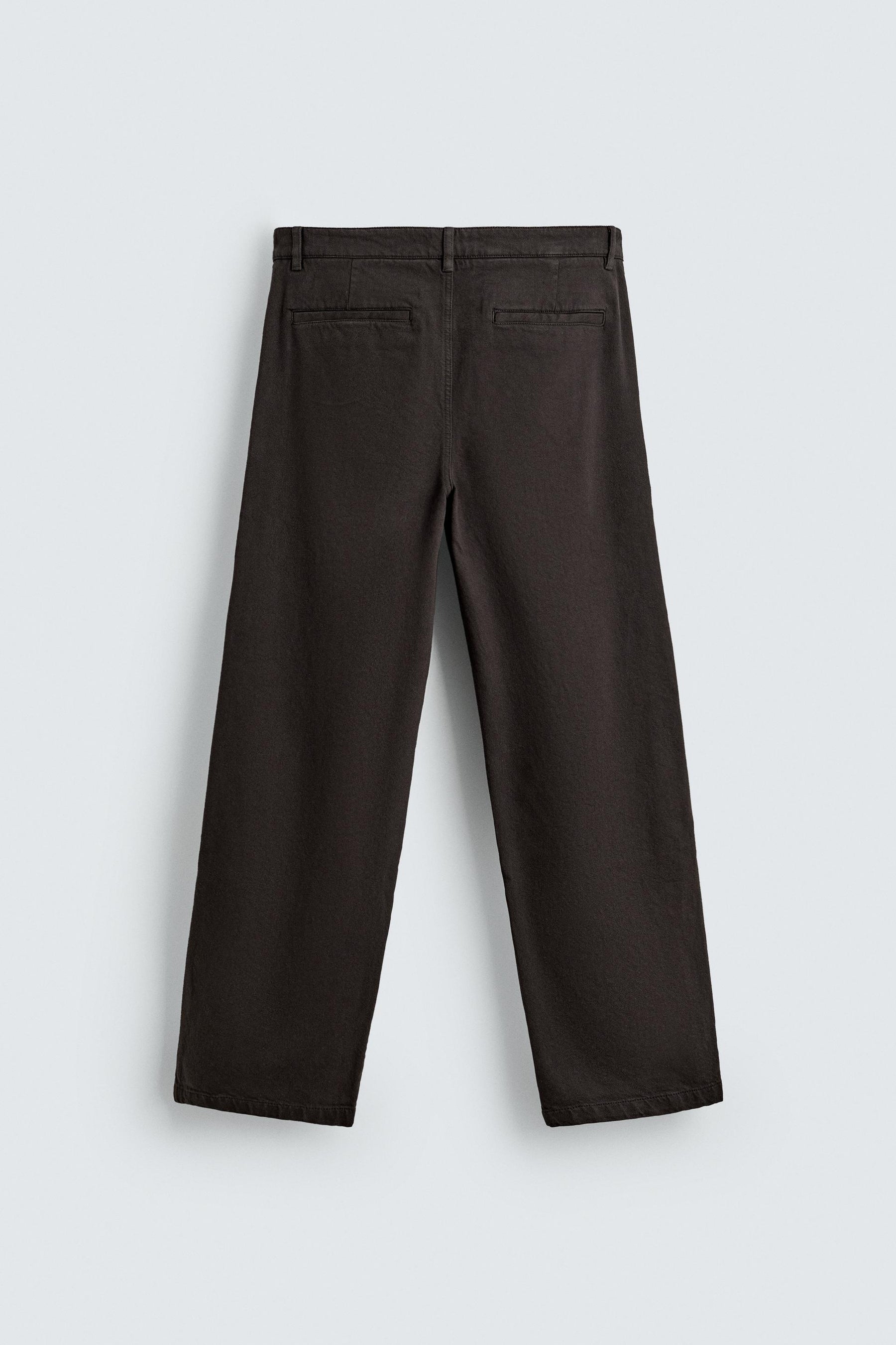 Pleated Straight Leg Trousers