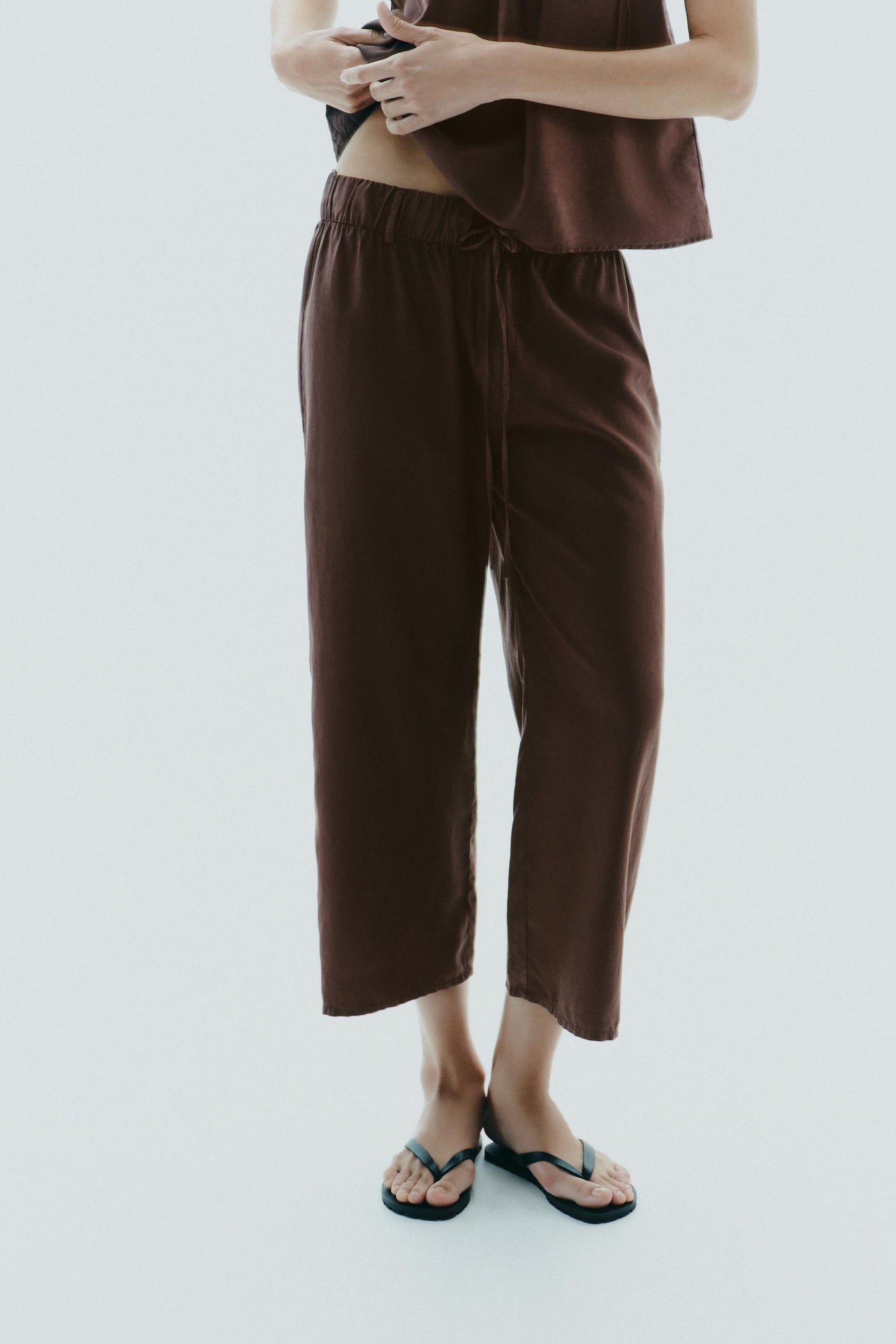 FLOWING CROP TROUSERS