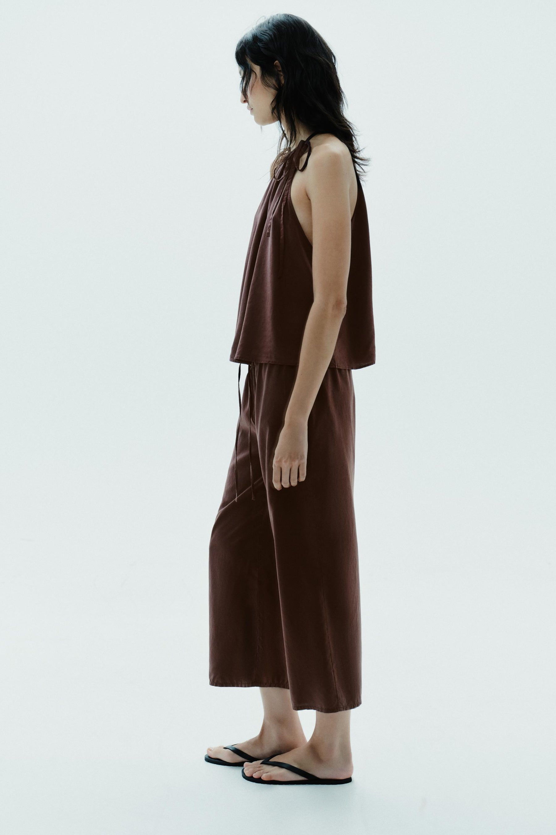 FLOWING CROP TROUSERS