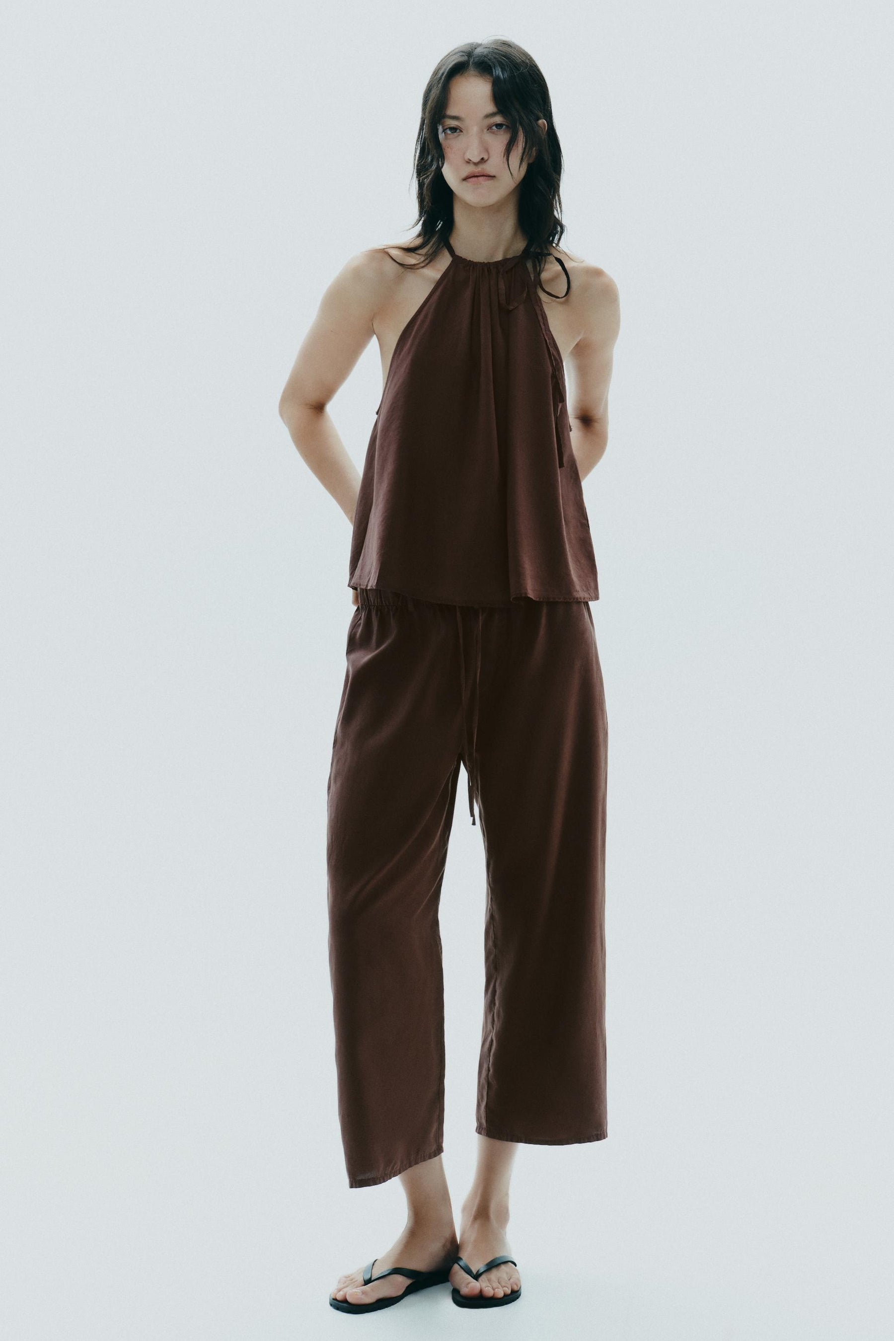 FLOWING CROP TROUSERS