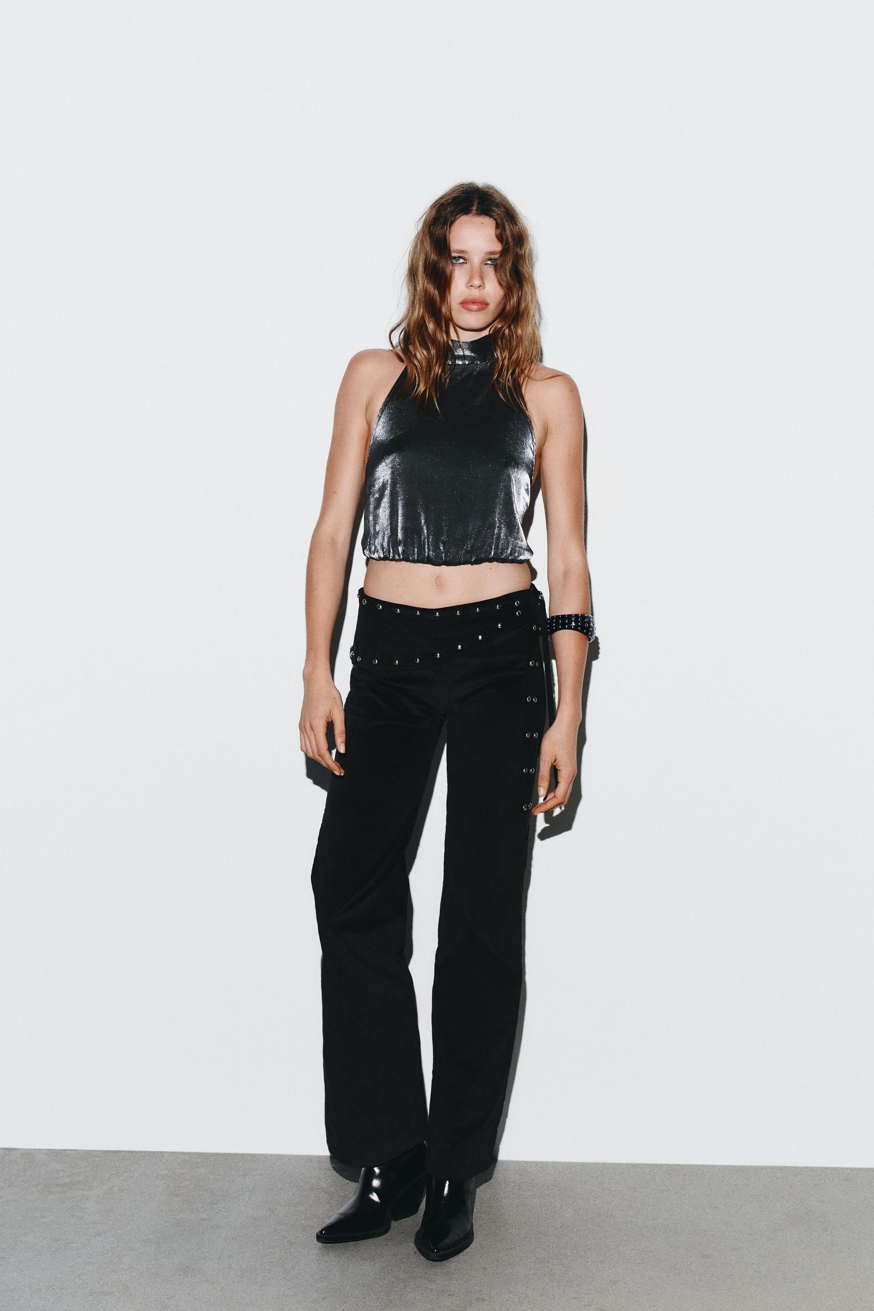 Elastic Halter Shirt