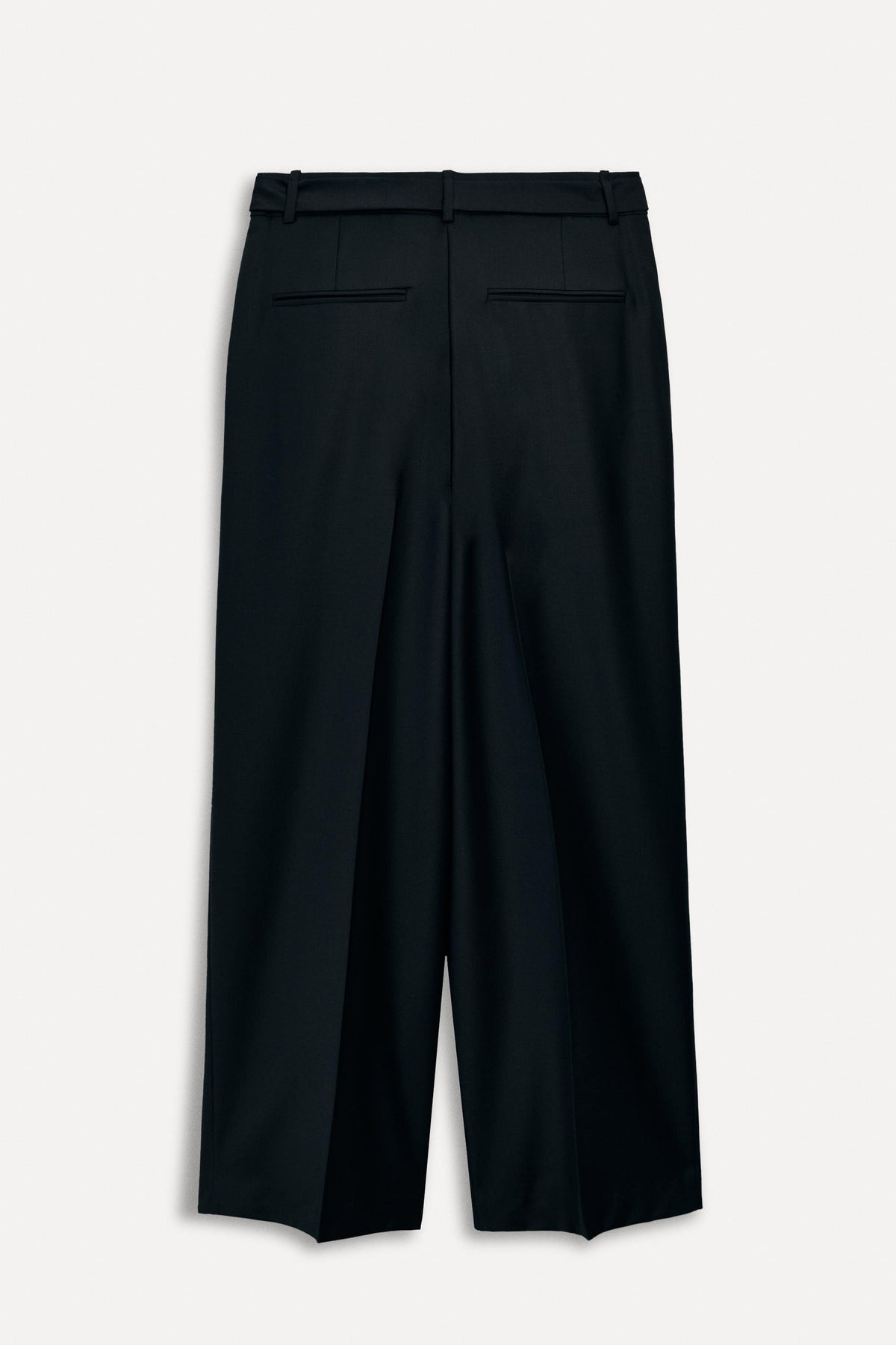 Wool-Blend Trousers with Belt