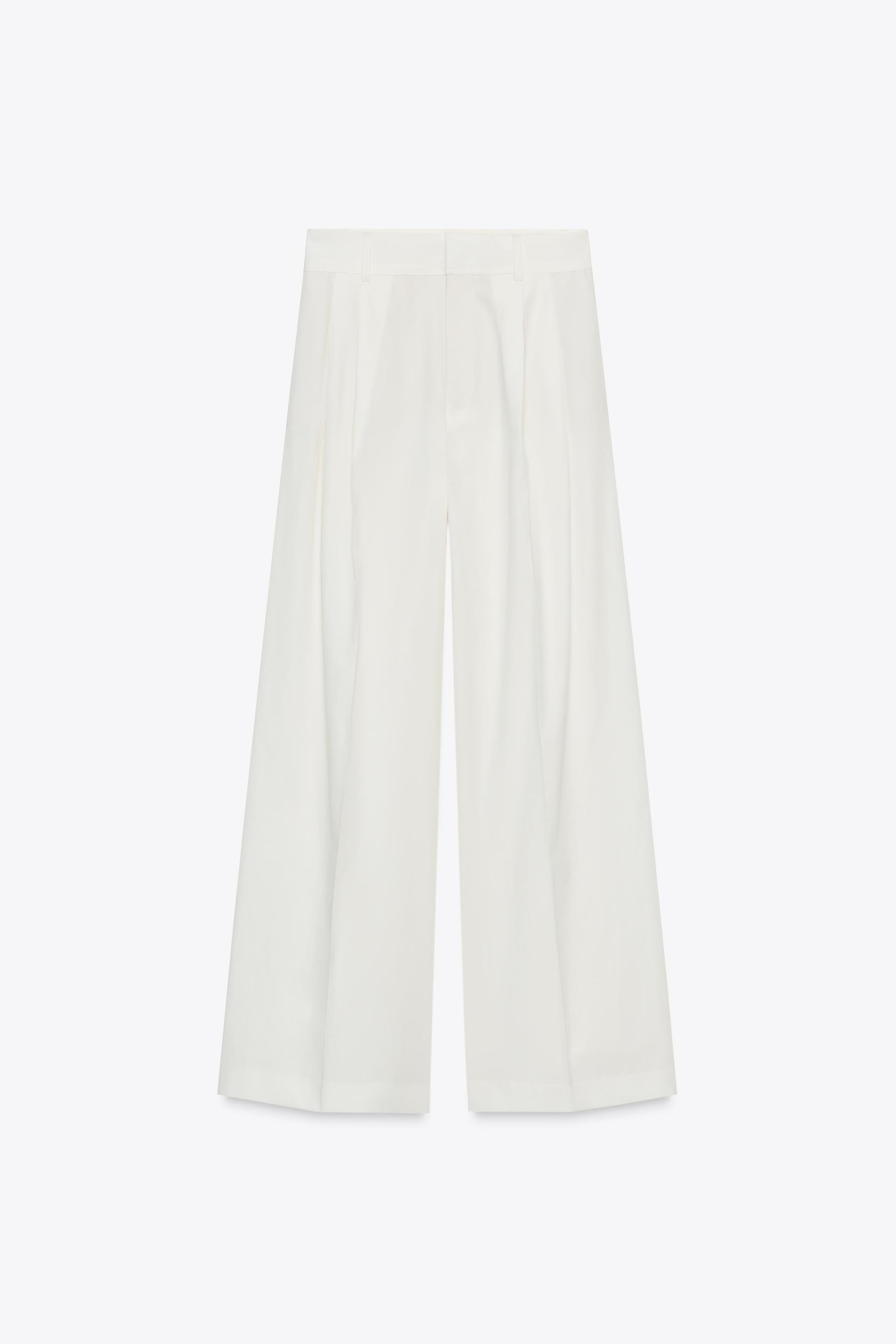PLEATED TROUSERS WITH FLAPS
