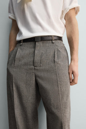 Plaid Relaxed Trousers