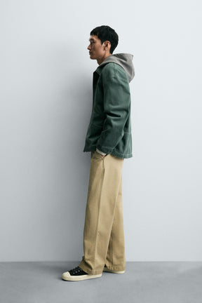 WASHED STRUCTURED OVERSHIRT - Image 4