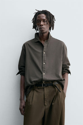 COLOURED DENIM SHIRT - Image 2