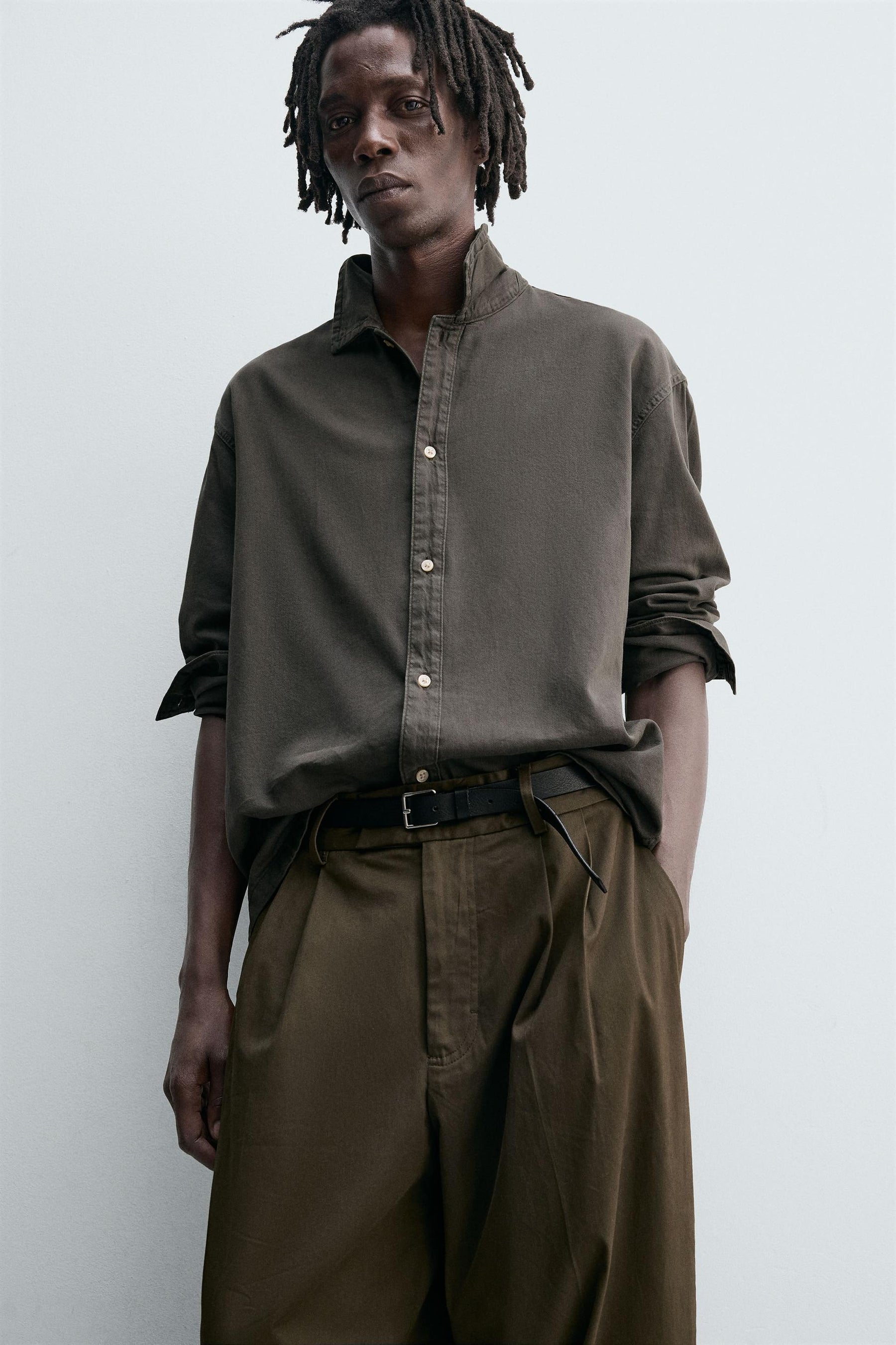 COLOURED DENIM SHIRT - Image 4