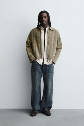 ABSTRACT PRINT BOXY FIT JACKET - Image 1