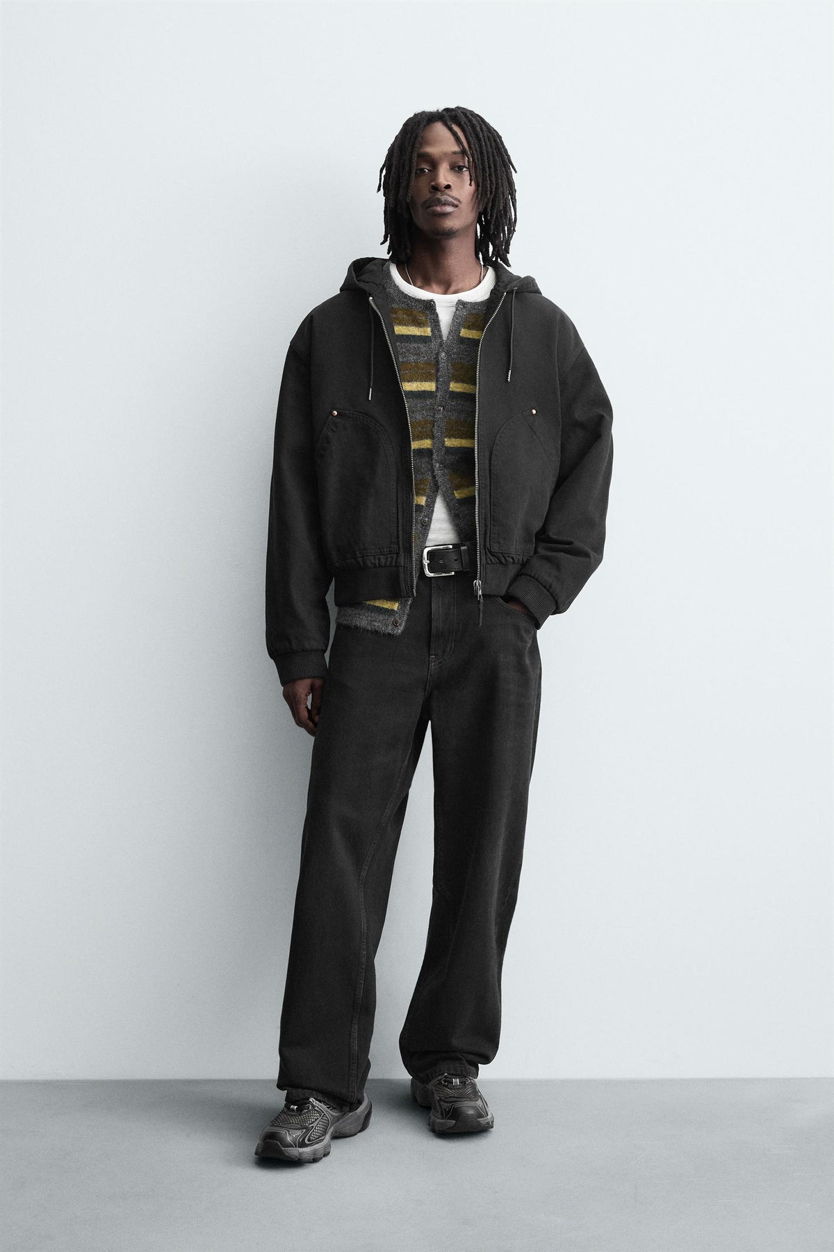 QUILTED HOODED JACKET - Image 1