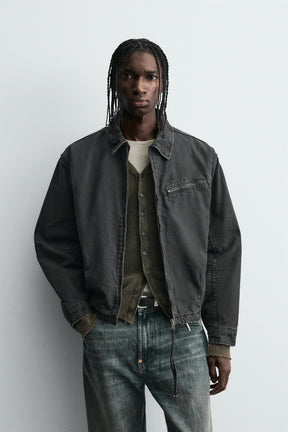 QUILTED DENIM JACKET - Image 2