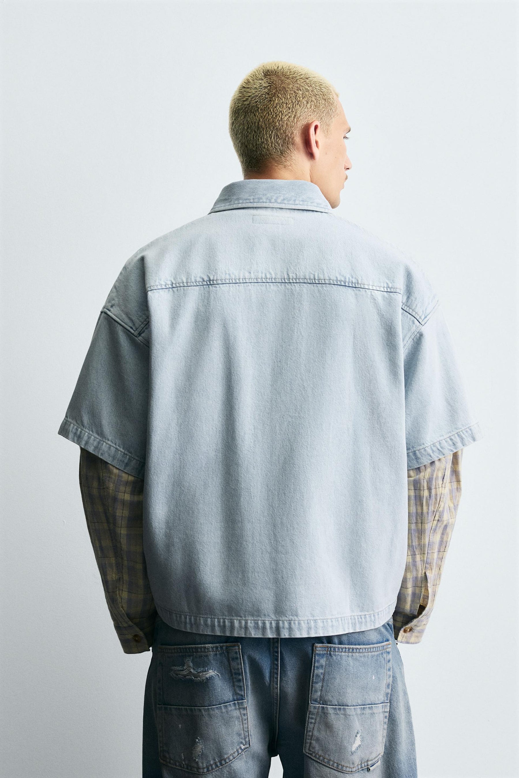 LIGHT DENIM POLO SHIRT - Image 3