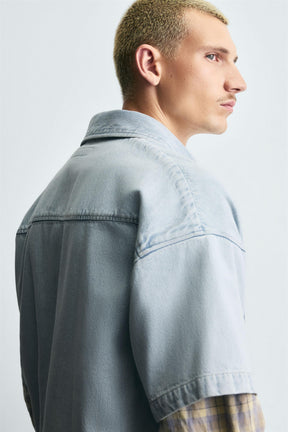 LIGHT DENIM POLO SHIRT - Image 5