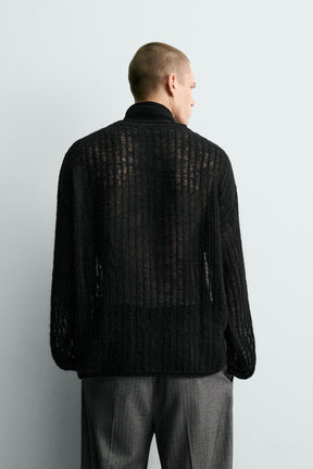TEXTURED MESH JUMPER - Image 3