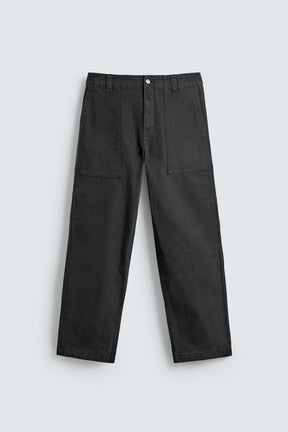 WASHED STRAIGHT-LEG TROUSERS - Image 7