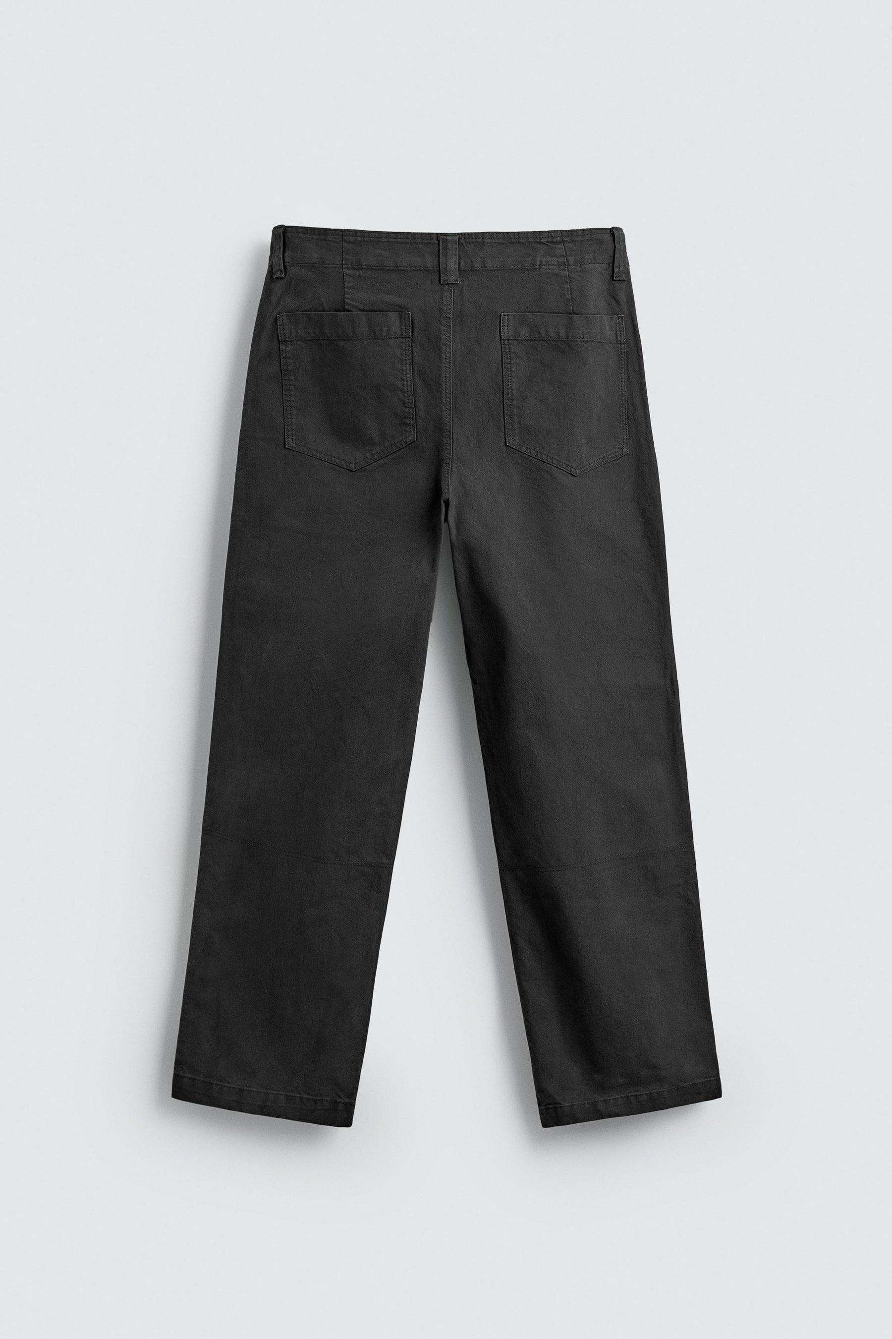WASHED STRAIGHT-LEG TROUSERS - Image 8