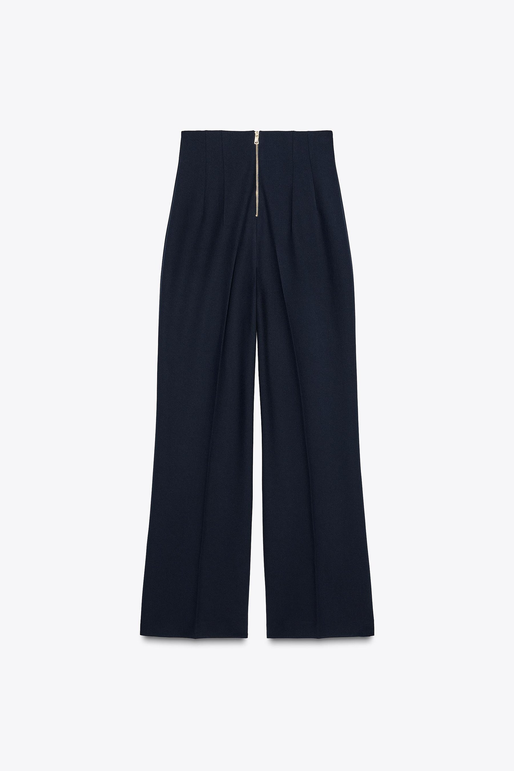 HIGH-WAIST TROUSERS WITH ZIP