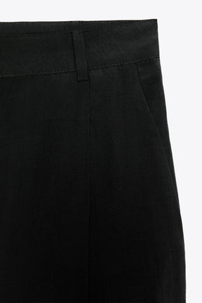 Cropped Darted Trousers