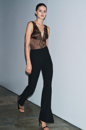 Flare Trousers With Vents