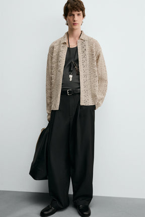 CROCHET TEXTURED OVERSHIRT - Image 6