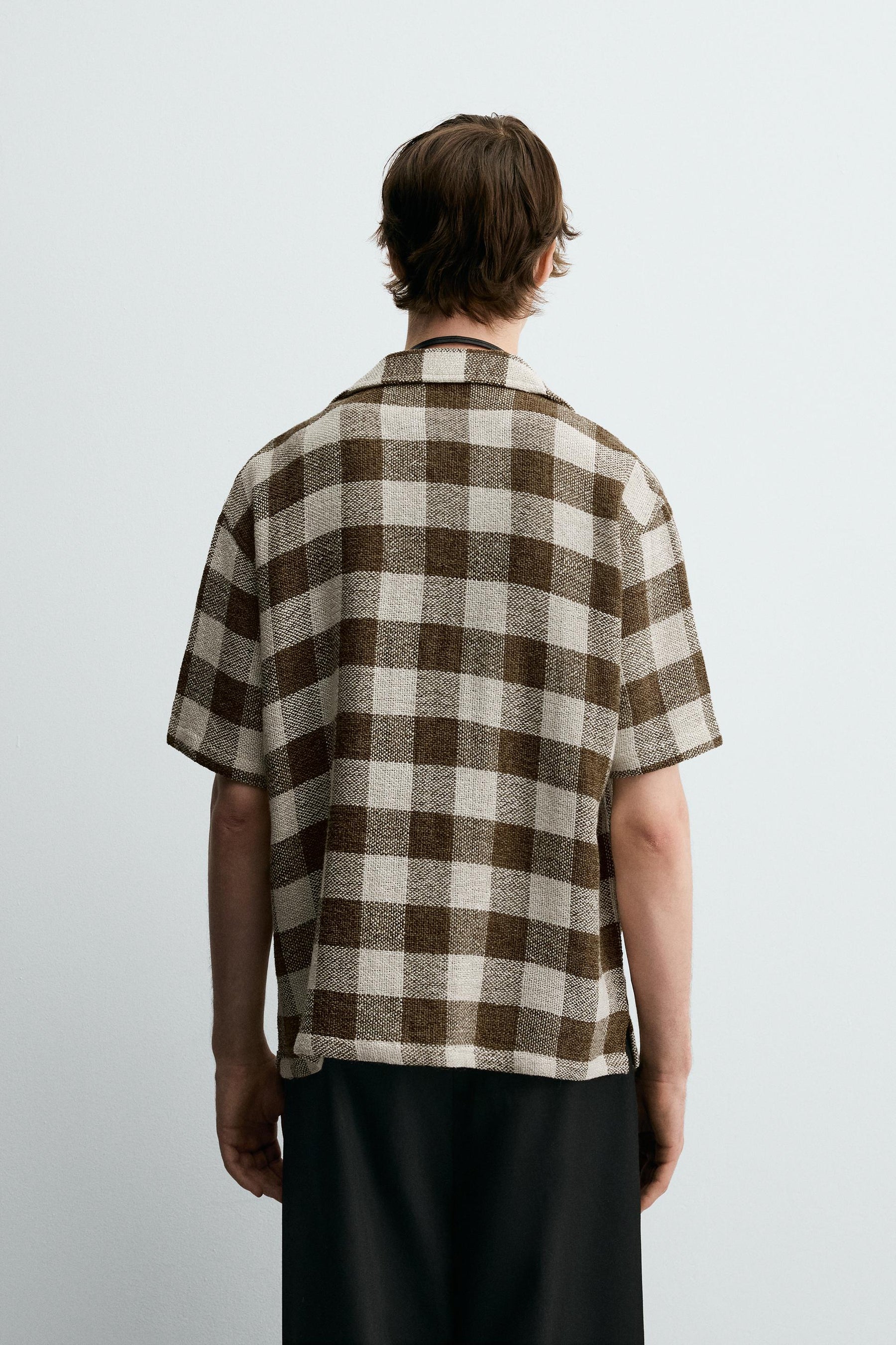 TEXTURED CHECK SHIRT - Image 3