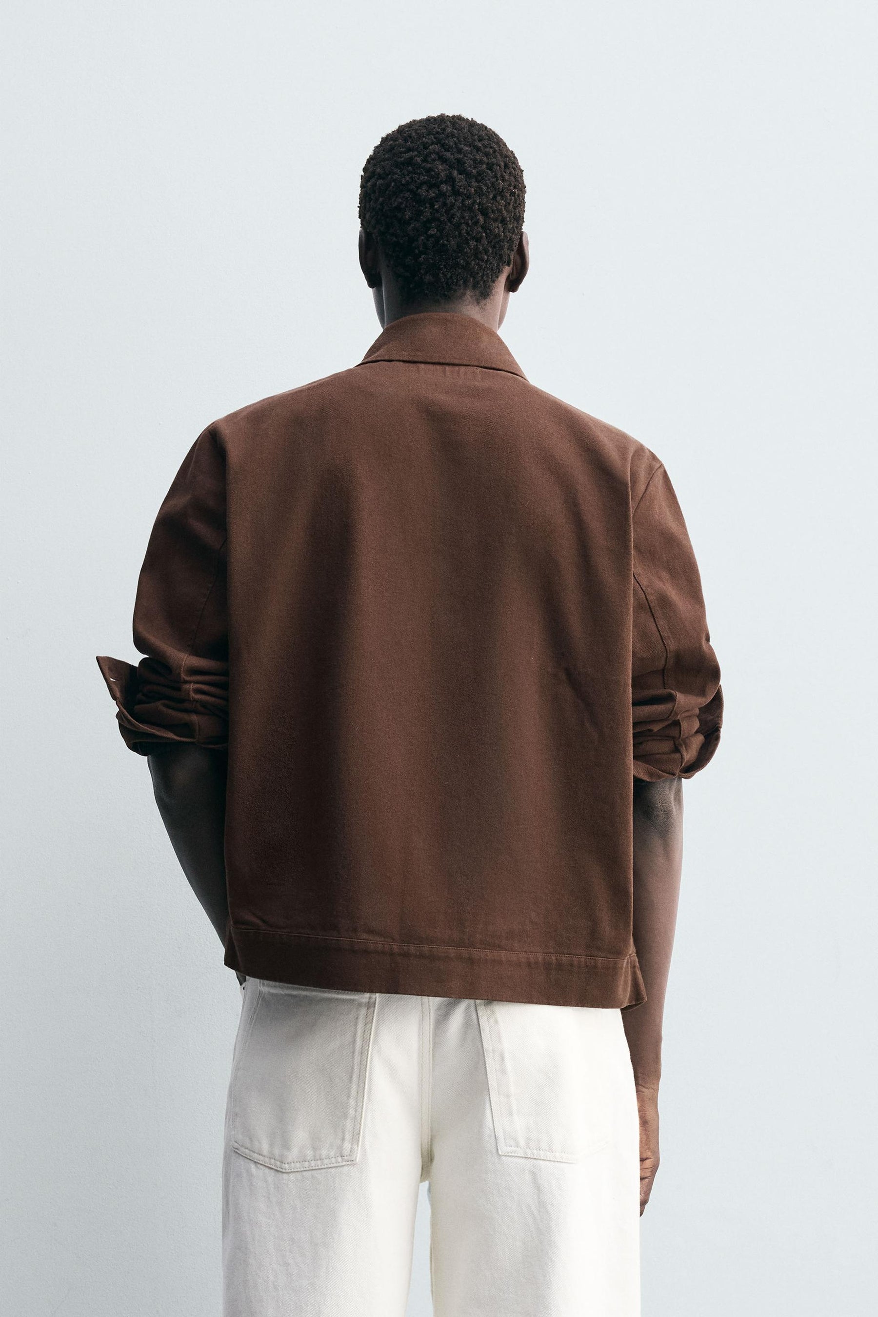 EMBROIDERED STRUCTURED OVERSHIRT - Image 3